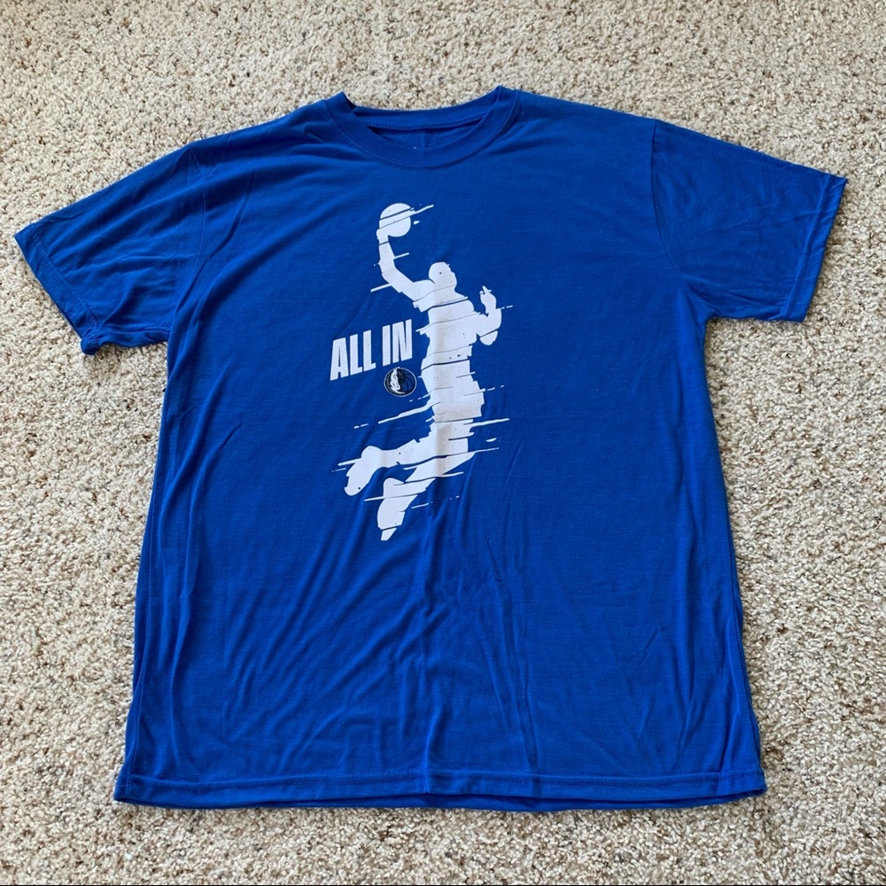 DALLAS MAVERICKS NBA MENS XL “ALL IN” T-SHIRT